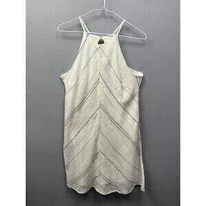 Les Soeurs womens medium‎ striped embroidered sleeveless shift dress Multi color